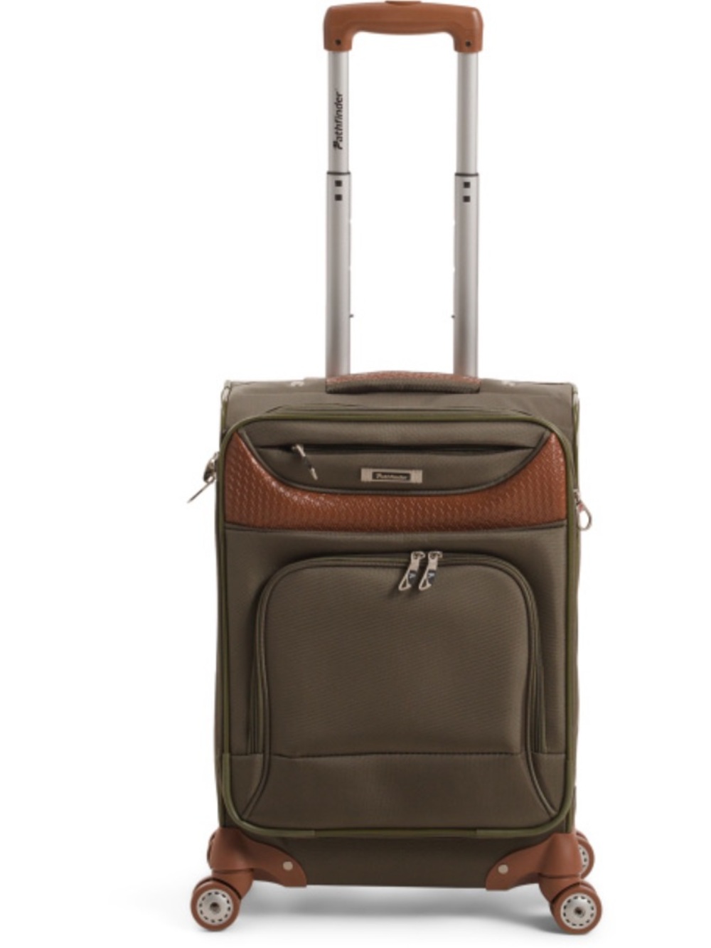 PATHFINDER 20in Softside Carry-on Spinner Olive & Brown
